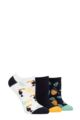 Ladies 3 Pair SOCKSHOP Wildfeet Novelty Cotton Trainer Socks - Toucan