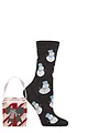 Women's 1 Pair SOCKSHOP Wildfeet Christmas Gift Box Socks - Snowman Grey