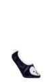 Women's 1 Pair SOCKSHOP Wildfeet Fleece Lined Fluffy 3D Slippers - Dog