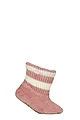 Women's 1 Pair SOCKSHOP Wildfeet Slipper Boots - Pink / Cream Stripe