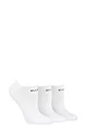 Women's 3 Pair Elle Bamboo Cushioned No Shows - White Plains