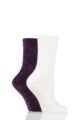 Women's 2 Pair Elle Chenille Boot Socks - Winter Berry