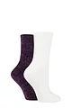 Women's 2 Pair Elle Chenille Boot Socks - Winter Berry
