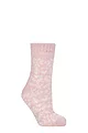 Women's 1 Pair Elle Faux Fur Chenille Slipper Socks - Soft Pink