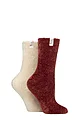 Women's 2 Pair Elle Chenille Leisure Socks - Wild Poppy
