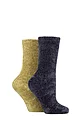 Women's 2 Pair Elle Chenille Leisure Socks - Autumn Apple