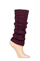 Women's 1 Pair Elle Chunky Cable Knit Leg Warmers - Dark Heather