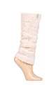 Women's 1 Pair Elle Chunky Cable Knit Leg Warmers - Ballet Pink