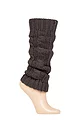 Women's 1 Pair Elle Chunky Cable Knit Leg Warmers - Charcoal