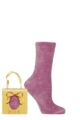 Women's 1 Pair Elle Chenille Gift Boxed Socks - Smokey Pink