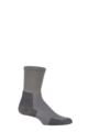 Mens 1 Pair Thorlos Hiking Thick Cushion Socks With Thorlon - Pewter