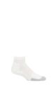Mens and Women's 1 Pair Thorlos Tennis Mini Crew Socks with Thick Cushion - White