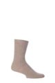 Mens and Women's 1 Pair SOCKSHOP of London Mohair Ribbed Knit Comfort Cuff True Socks - Toffee