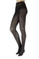 Womens 2 Pair Elle 80 Denier Opaque Tights - Black