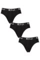 Mens 3 Pack Pringle Cotton Briefs - Black