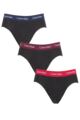 Mens 3 Pack Calvin Klein Cotton Stretch Hip Briefs - Navy / Lush Burgundy / Red Gala