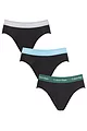 Mens 3 Pack Calvin Klein Cotton Stretch Hip Briefs - Jade Sea / Sky High / Sleek Silver