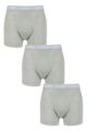 Mens 3 Pack Calvin Klein Cotton Stretch Trunks - Grey Heather