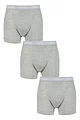 Mens 3 Pack Calvin Klein Cotton Stretch Trunks - Grey Heather