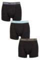 Mens 3 Pack Calvin Klein Cotton Stretch Trunks - Sleek Grey / Tourmaline / Olive