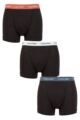 Mens 3 Pack Calvin Klein Cotton Stretch Trunks - Copper / White / Blue