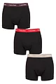 Mens 3 Pack Calvin Klein Cotton Stretch Trunks - Plum / Berry / Grey