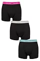 Mens 3 Pack Calvin Klein Cotton Stretch Trunks - Wild Aster / Grey / Green