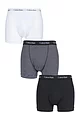 Mens 3 Pack Calvin Klein Cotton Stretch Trunks - Stripe