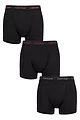 Mens 3 Pack Calvin Klein Cotton Stretch Trunks - Red / Pewter / Winterberry