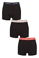 Mens 3 Pack Calvin Klein Cotton Stretch Trunks - Black / Shoreline