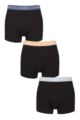 Mens 3 Pack Calvin Klein Cotton Stretch Trunks - Indigo / Frenzy / Blue
