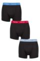 Mens 3 Pack Calvin Klein Cotton Stretch Trunks - Cobalt / Rebellious / Dusty Sailor