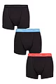 Mens 3 Pack Calvin Klein Cotton Stretch Trunks - Purple / Blue Burst / Strawberry Field