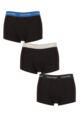Mens 3 Pair Calvin Klein Low Rise Trunks - Black / Classic Blue