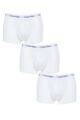 Mens 3 Pair Calvin Klein Low Rise Trunks - White