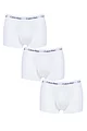 Mens 3 Pair Calvin Klein Low Rise Trunks - White