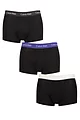 Mens 3 Pair Calvin Klein Low Rise Trunks - Grey / Blue / Grey WBS