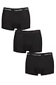 Mens 3 Pair Calvin Klein Low Rise Trunks - White / Port / Porpoise