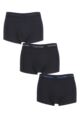 Mens 3 Pair Calvin Klein Low Rise Trunks - Tolerance / Wet Weather / Blue