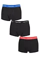 Mens 3 Pair Calvin Klein Low Rise Trunks - Blue / Strawberry Field / Black