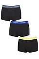 Mens 3 Pair Calvin Klein Low Rise Trunks - Hemisphere / Direct Green / Blue