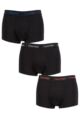 Mens 3 Pair Calvin Klein Low Rise Trunks - Royalty / Grey / Exotic Coral Logo