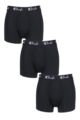 Mens 3 Pack Pringle 95% Modal Hipster Trunks - Black