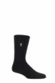 Mens 1 Pair SOCKSHOP Heat Holders 1.0 TOG Ultra Lite Plain Socks - Black