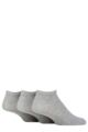 Mens 3 Pair SOCKSHOP TORE 100% Recycled Plain Cotton Sports Trainer Socks - Grey