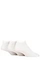 Mens 3 Pair SOCKSHOP TORE 100% Recycled Plain Cotton Sports Trainer Socks - White