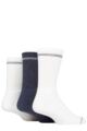 Mens 3 Pair SOCKSHOP TORE 100% Recycled Fashion Cotton Sports Socks - White