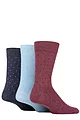 Mens 3 Pair SOCKSHOP TORE 100% Recycled Dots Cotton Socks - Assorted