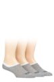 Mens 3 Pair SOCKSHOP TORE 100% Recycled Plain Cotton High Cut Ped Socks - Grey