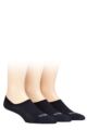 Mens 3 Pair SOCKSHOP TORE 100% Recycled Plain Cotton High Cut Ped Socks - Navy